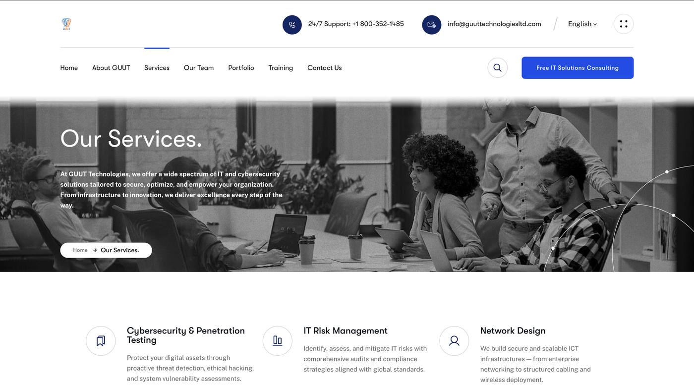GUUT Technologies: How an engagement runs, on the page